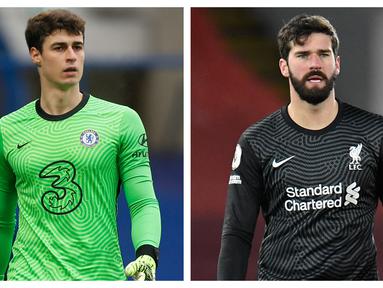 Posisi kiper menjadi sangat krusial untuk dibenahi dalam sebuah tim. Tak heran jika banyak klub, termasuk di Liga Inggris yang jorjoran untuk mendapatkan jasa mereka. Harga yang selangit tidak menjadi soal asalkan lini belakang menjadi aman dari gempuran lawan. (Kolase AFP)