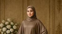 Model Gamis Tanpa Belahan Tapi Lebar/AI