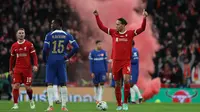 Chelsea Vs Liverpool di babak final Carabao Cup 2023/2024. (Bola.com/Dok.AFP/ADRIAN DENNIS).