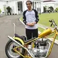 Kabar Presiden Jokowi membeli motor yang sempat viral di media sosial terbukti kebenarannya. Motor Chopper pesanan Jokowi tiba di Istana Bogor, Sabtu (20/1). (Instagram/sekretariat.kabinet)