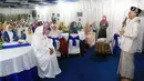 Ketua MPR Zulkifli Hasan memberikan sambutan dihadapan Badan Musyawarah Organisasi Islam Wanita Indonesia (BMOIWI) dan perwakilan ormas Islam perempuan di Rumah Dinas Ketua MPR, Jakarta, Selasa (29/5). (Liputan6.com/Johan Tallo)