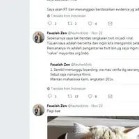 Lagi viral, cerita Krimi (alias) mahasiwa UI yang di DO dan melakukan kecurangan akademik hingga ke Malaysia. (Twitter)
