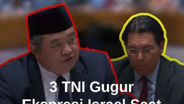 Ekspresi Israel Disemprot Depan Muka saat Indonesia Murka di PBB Soal Gugurnya 3 Prajurit TNI