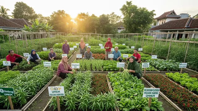 Ide Kebun Sayur untuk Ibu-ibu Komunitas UMKM/Gemini AI