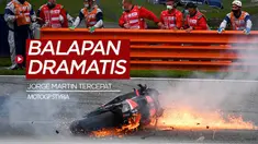 Berita video highlights MotoGP Styria, Jorge Martin finish tercepat dan insiden kebakaran motor Dani Pedrosa serta Lorenzp Savadori, Minggu (8/8/21)