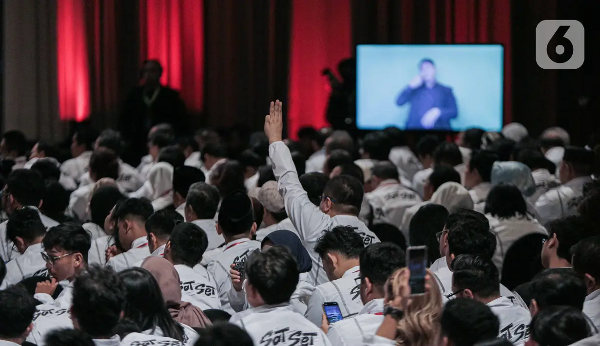 Konsolidasi ini dihadari seluruh TPN Ganjar-Mahfud, perwakilan dari daerah, partai koaliasi pengusung, dan para relawan. (Liputan6.com/Faizal Fanani)