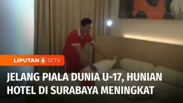 Dari sepekan pembukaan Piala Dunia U-17 2023 akan digelar di Stadion Gelora Bung Tomo, Surabaya, Jawa Timur. Hal ini berdampak pada perekonomian Kota Surabaya, salah satunya tingkat hunian hotel yang meningkat.