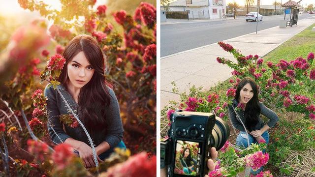 proses di balik layar pemotretan (foto: @calop_)