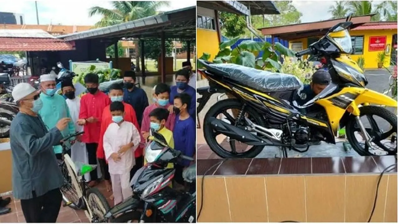 Masjid Ini Hadiahi Sepeda Motor Baru untuk Jemaah yang Salat 40 Hari Berturut-turut