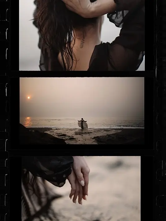 Ariel Tatum nampak kenakan puffy sleeve tule dress yang memperlihatkan tato vertikal di lehernya [@arieltatum]