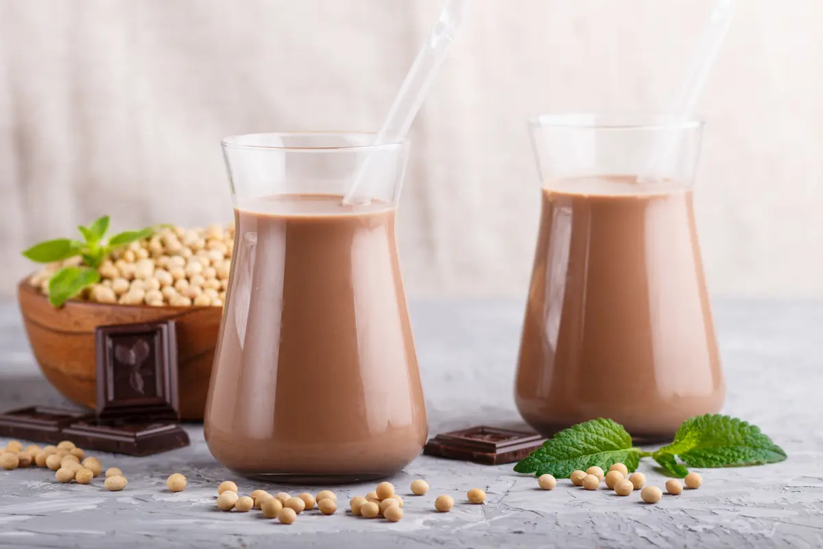susu kedelai coklat