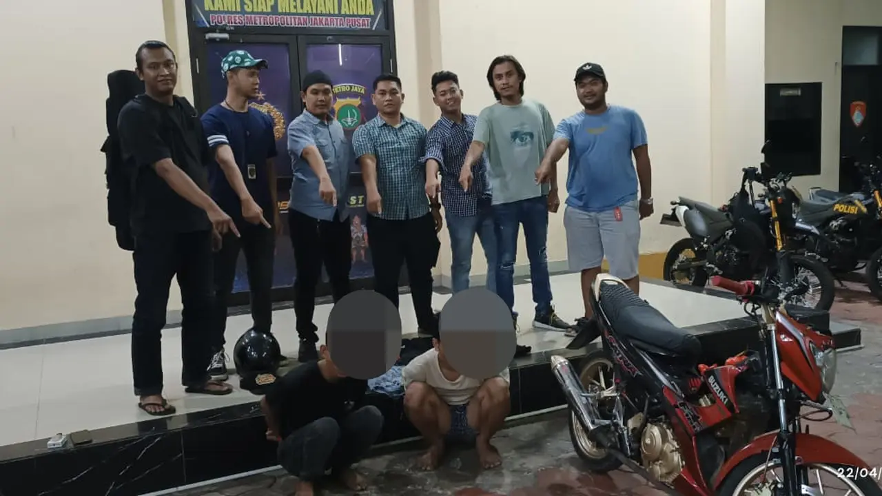 Jambret turis Jerman di Jakarta Pusat ditangkap Polisi. (Dok. Istimewa)