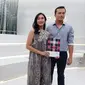 Nicholas Saputra dan Happy Salma menghadiri jumpa pers Sudamala: Dari Epilog Calonarang di Gandaria City, Jakarta Selatan, Kamis, 25 Agustus 2022. (dok. Liputan6.com/Dinny Mutiah)