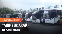 Kementerian Perhubungan umumkan tarif bus AKAP kelas ekonomi. Kenaikan ini dilakukan seiring melonjaknya harga BBM dan sejumlah komponen angkutan lainnya. Tarif dasar bus AKAP ini naik menjadi Rp 159 per penumpang per Km.