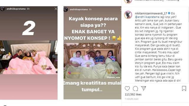 Unggahan Nikita Mirzani. (Foto: Instagram nikitamirzanimawardi_17)