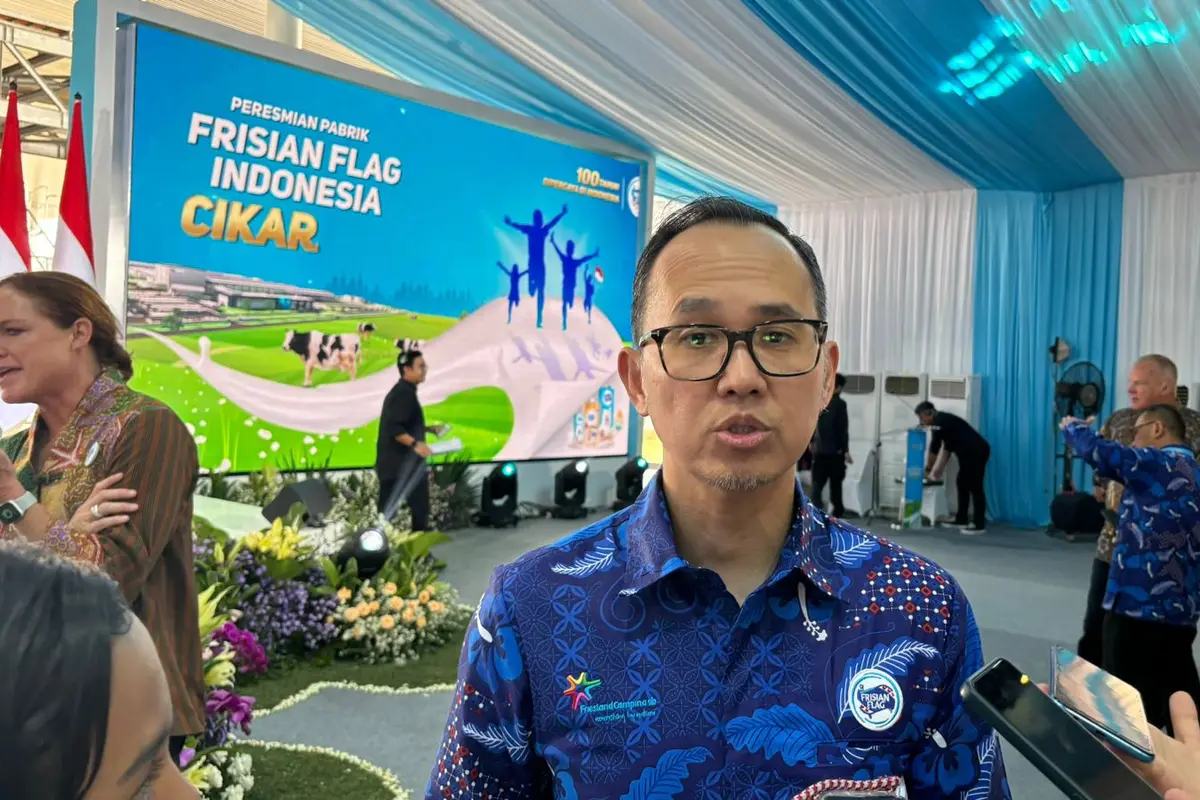 Corporate Affairs Director PT Frisian Flag Indonesia Andrew F Saputro. (Foto: Liputan6.com/Tira Santia)
