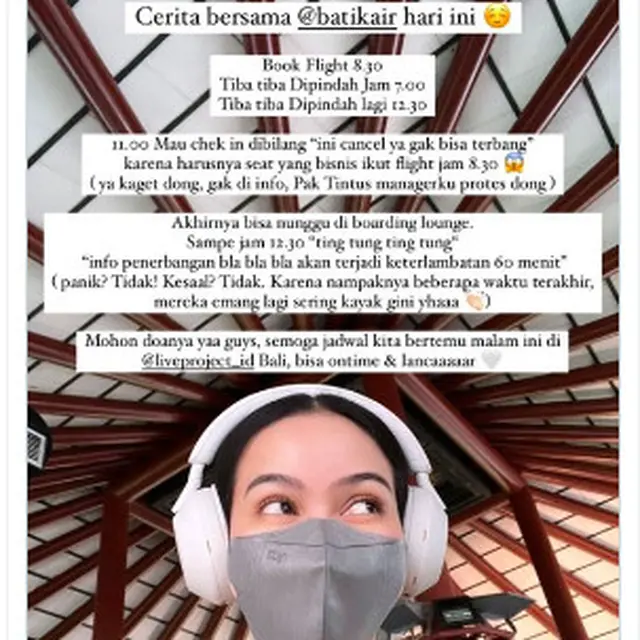 Seperti Ari Lasso, Yura Yunita Juga Alami Kejadian Serupa saat Terbang dengan Batik Air