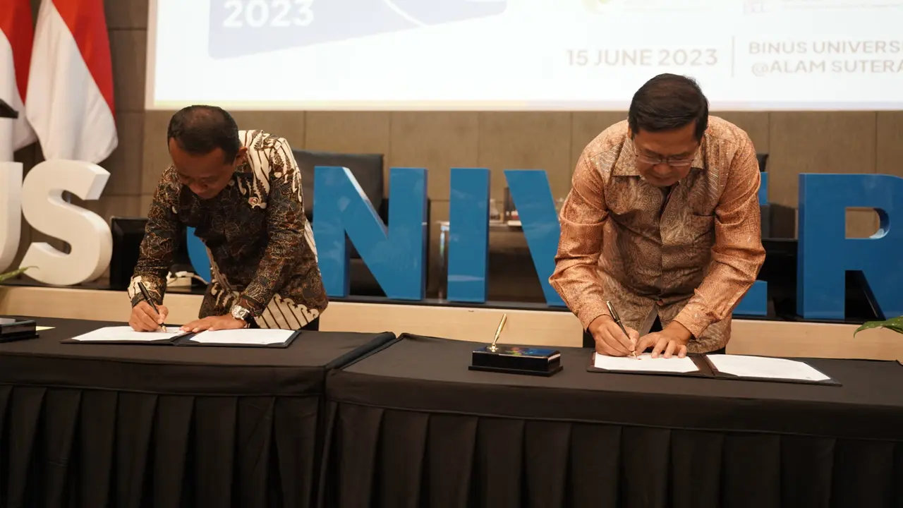 Penandatanganan MOU dalam acara Research and Innovation Expo 2023