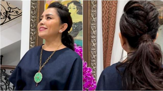 6 Potret Mayangsari di Ultah Tutut Soeharto ke-75, Kumpul Bareng Keluarga Cendana