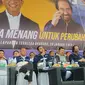 Ketua Umum (Ketum) Partai NasDem Surya Paloh turun gunung mendampingi Calon Presiden (Capres) nomor urut 01 Anies Baswedan dalam kampanye akbar di Bandung, Jawa Barat (Jabar). (Liputan6.com/Winda Nelfira)
