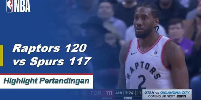 Cuplikan Pertandingan NBA : Raptors 120 vs Spurs 117