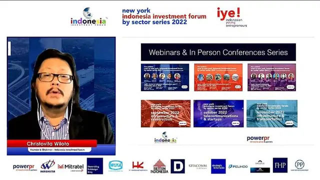 New York-Indonesia Investment Forum Diharapkan Bisa Membuat Dunia Jatuh Cinta pada Indonesia