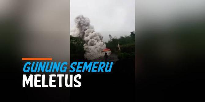VIDEO: Detik-Detik Letusan Awan Panas Gunung Semeru, Mencekam!