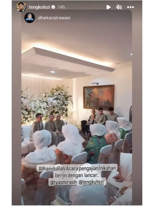 6 Potret Tyas Mirasih di Momen Pengajian Jelang Nikah dengan Tengku Tezi, Menawan