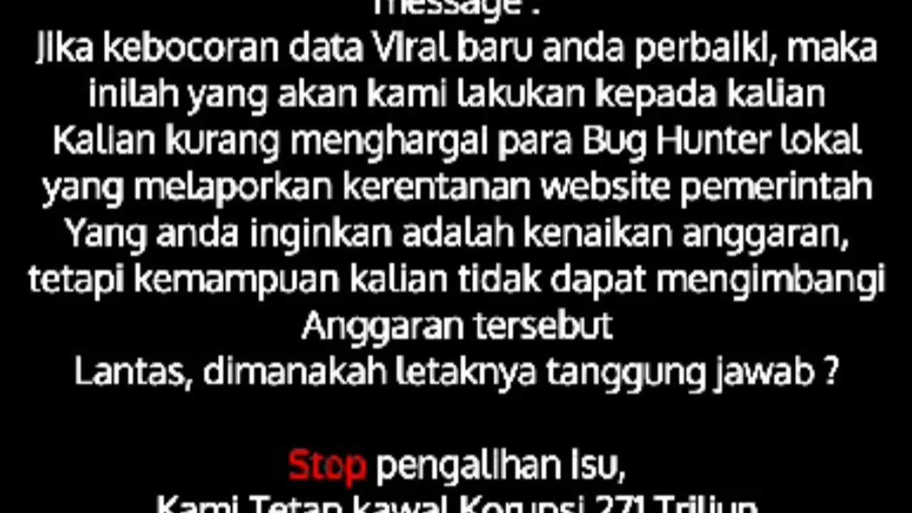 Aplikasi Depok Single Windows (DSW) milik Pemerintah Kota Depok diserang hacker sehingga membuat tampilannya berubah.