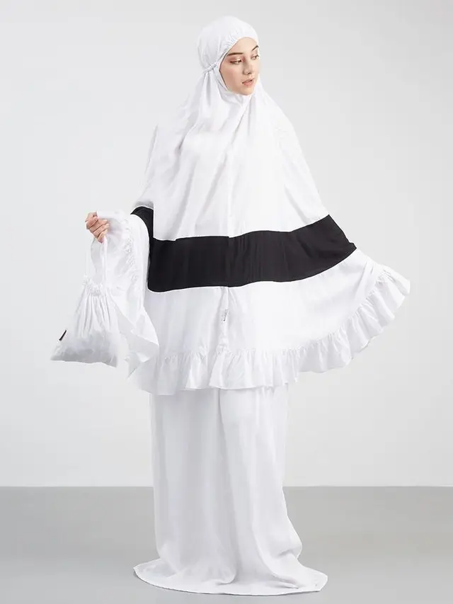 Mukena Polos Berenda