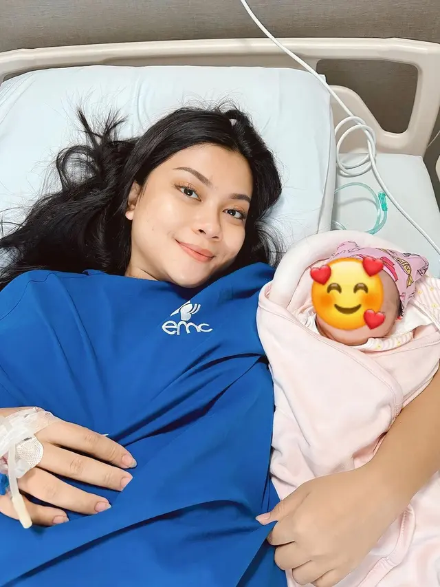 Momen Perjuangan Hanum Mega Melahirkan Anak Kedua