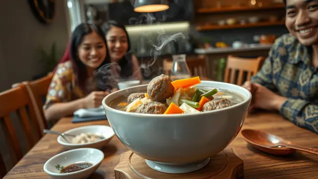 resep sayur sop bakso