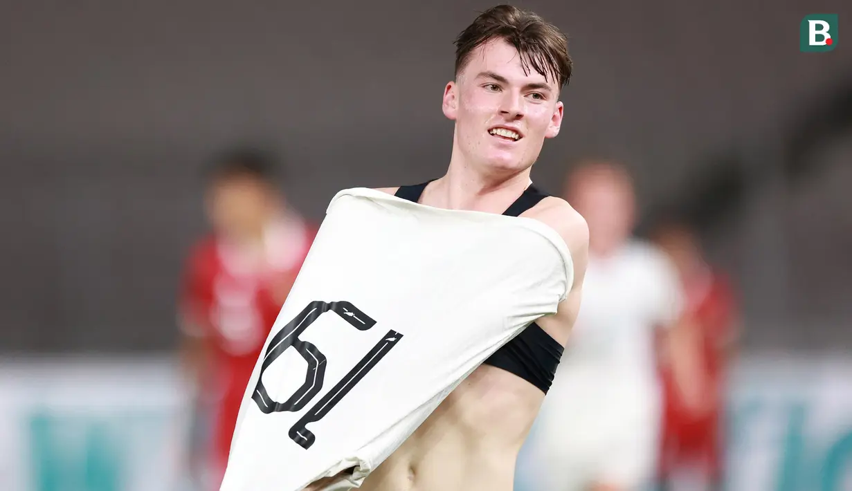 <p>Selebrasi pemain Selandia Baru Oliver John Colloty setelah menjebol gawang Timnas Indonesia U-20 pada laga International Friendly Match U-20 di Stadion Utama Gelora Bung Karno (SUGBK), Jakarta, Minggu (19/02/2023). (Bola.com/Ikhwan Yanuar)</p>