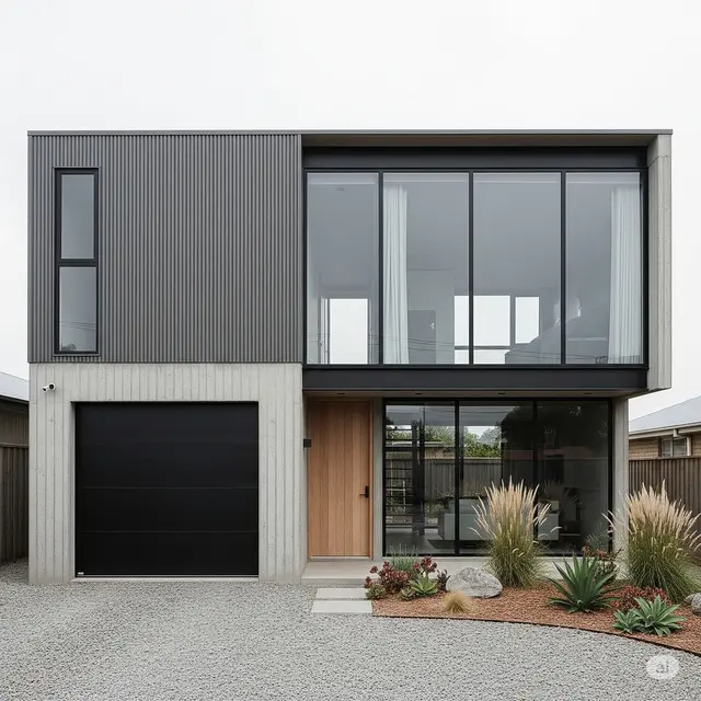 Desain Rumah Minimalis Modern 6x10 3 Kamar Ada Garasi (Gemini AI)