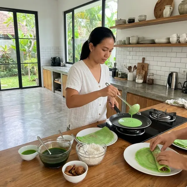 Cara Membuat Dadar Gulung Manis