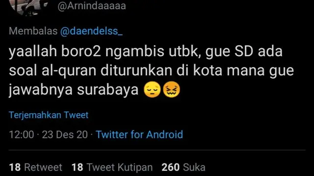 6 Cerita Netizen Jawab Soal Ulangan ketika Duduk di Bangku SD Ini Kocak