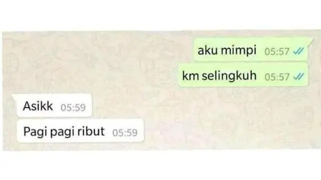 6 Chat Mimpi Pacar Selingkuh Ini Penuh Drama, Kocak