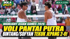Highlight Semifinal Asian Games 2026: Bintang/Sofyan Tekuk Jepang 2-0, Indonesia ke Final!