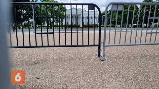 Gedung Putih, White House, di Washington, DC, Amerika Serikat. (Liputan6.com/Tanti Yulianingsih)