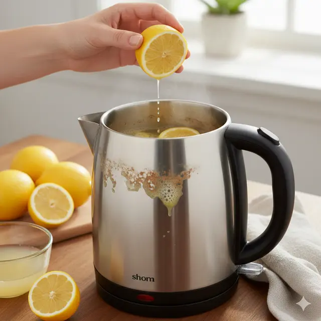 Cara Membersihkan Kerak di Ketel Listrik (Foto: Gemini AI)