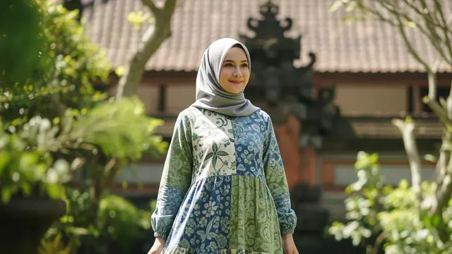 Gamis Batik Loose Fit untuk Wanita Berhijab yang Suka Kenyamanan