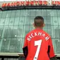 Angka tujuh merupakan nomor punggung kramat bagi klub Manchester United, karena banyak icon klub yang memakai nomor itu. Berikut 5 pemain bernomor punggung tujuh terbaik di Setan Merah. (AFP/Paul Barker)