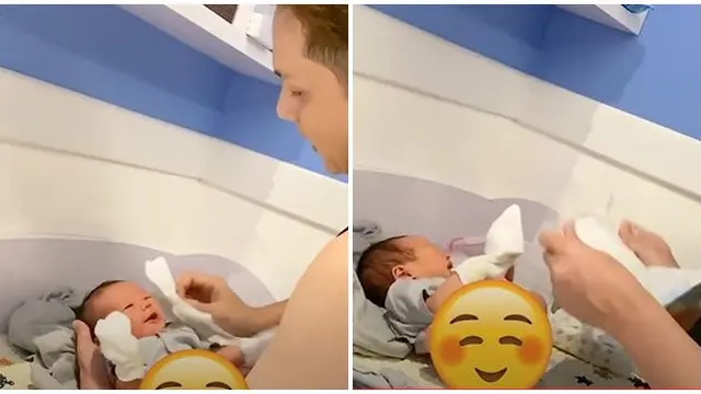6 Momen Andhika Pratama Momong Anak Kelimanya, Ganti Popok Hingga Begadang
