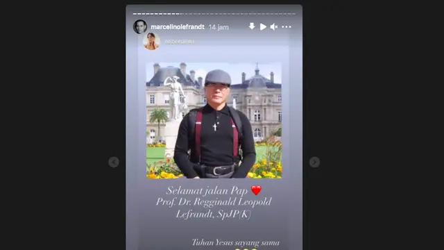 Marcelino Lefrandt Berduka, Ayahanda Meninggal Dunia