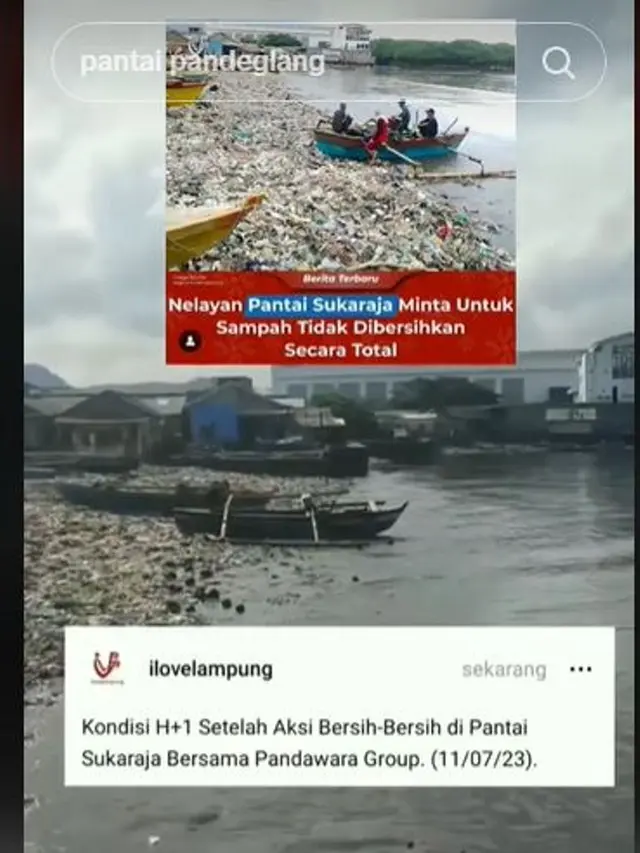 Reaksi Mengejutkan Para Nelayan Usai Pandawara dan Warga Bersihkan Sampah di Pantai Sukaraja Lampung