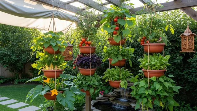 Model Kebun Sayur Rambat yang Bikin Halaman Terlihat Adem/Gemini AI