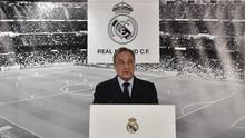 Presiden Real Madrid, Florentino Perez. (AFP/Gerard Julien)