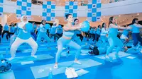 Jennifer Bachdim saat ikut IONATION 2024 Workout and Music Festival kembali digelar pada Sabtu (31/8/2024). (Dok: Pocari Sweat)