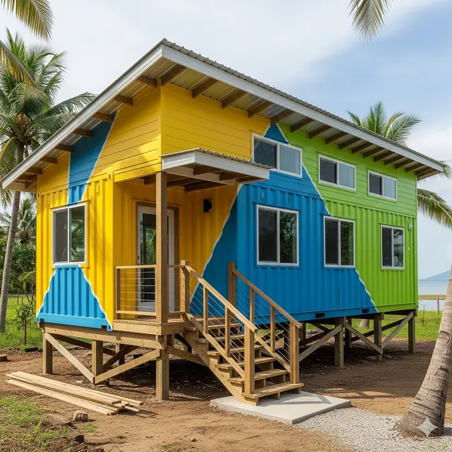 Rumah Panggung Minimalis Kontainer