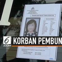 Polsek Bantargebang menyebar sketsa wajah wanita korban pembunuhan yang ditemukan di tempat pebuangan sampah. Sudah sepekan polisi belum menemukan identitas wanita korban pembunuhan tersebut.
